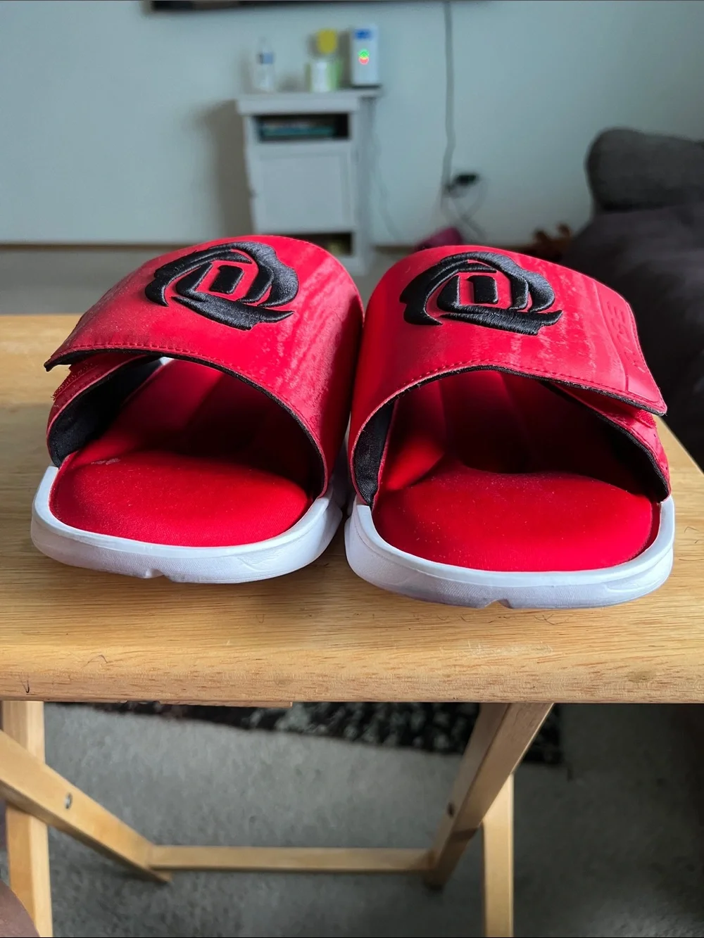 Derrick Rose size 14 Slide HX mens Slide Sandals - Red